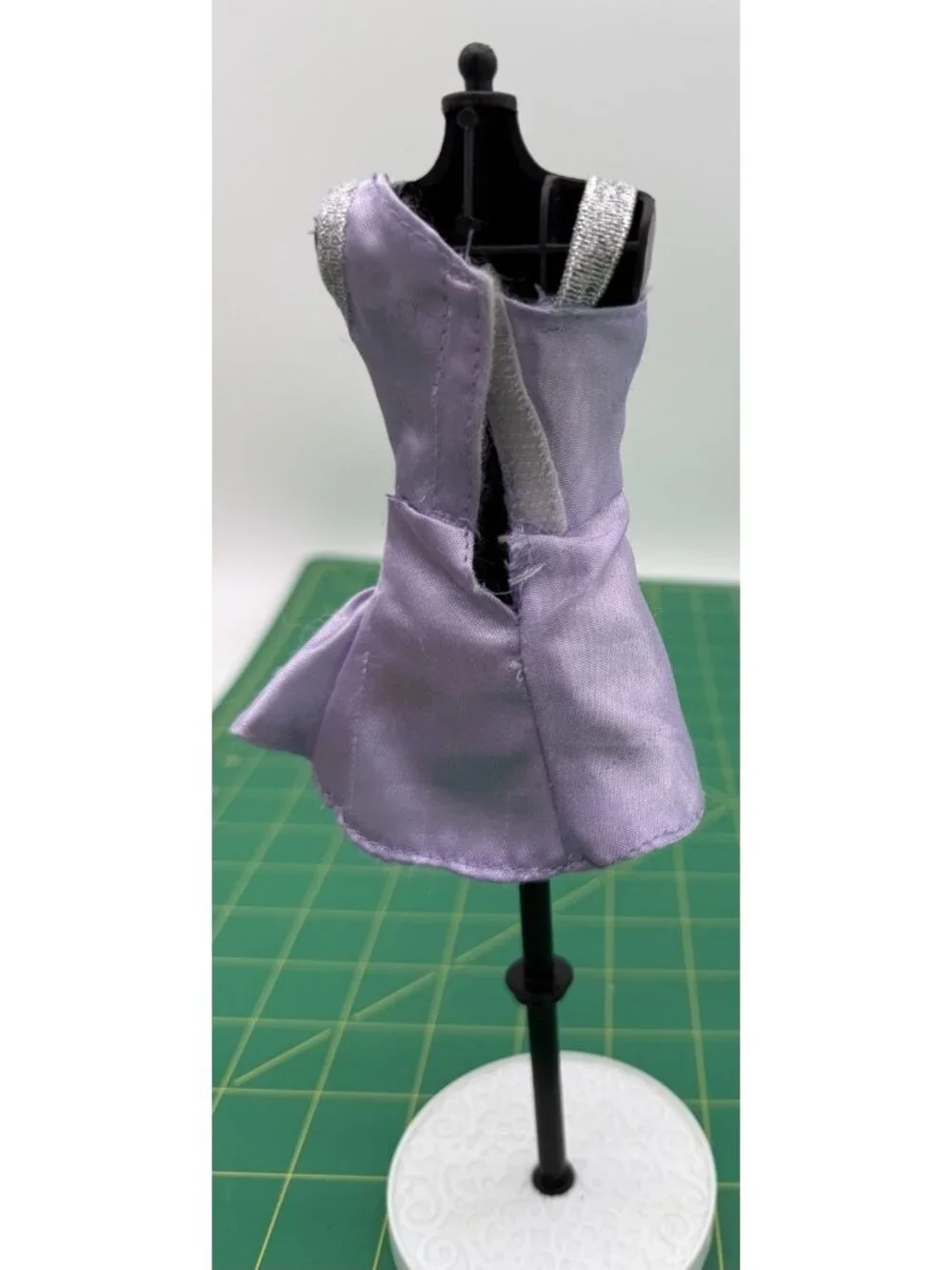Barbie Or Other Fashion Doll Purple Glitter Cheer Dress Clothes Outfit